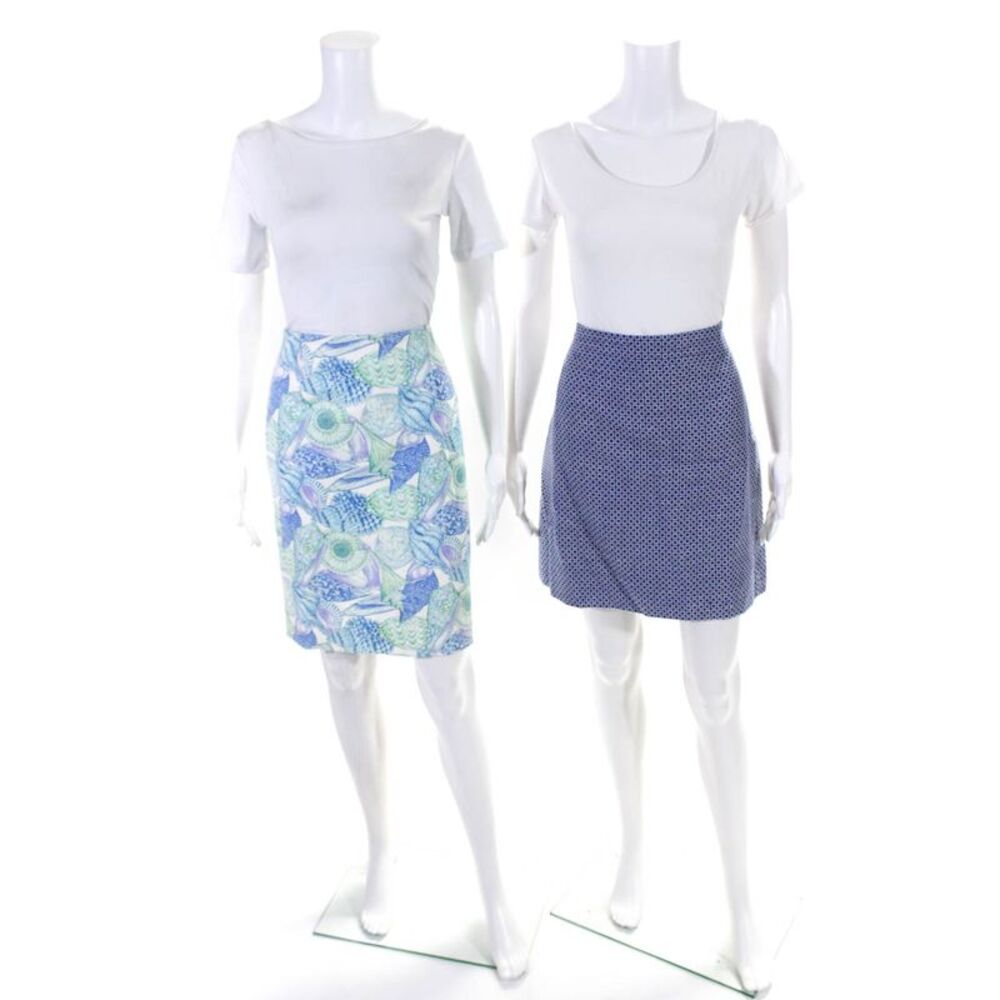 Manuel Canovas Women's Zip Closure A-Line Mini Floral Skirt Size 1 Lot 2